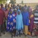 the freed 24 Kebbi schoolgirls abducted by terrorists in Maga, Kebbi last Monday 24112025