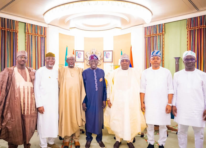 Six APC governors meet President Tinubu in Aso Villa 