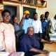 Student leaders with Dr Anyam (seated) in his office
