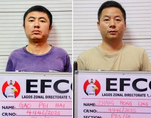 Two Chinese, Zhang Hong Lin and Gao Pei Hai, have been convicted by Justice Akintayo